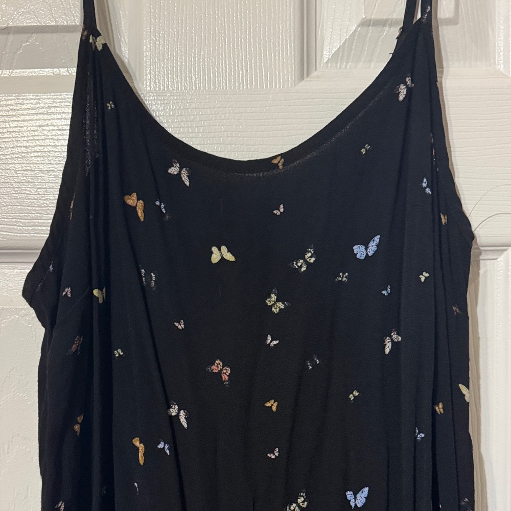 Wild Fable Black Dress with Butterfly Details